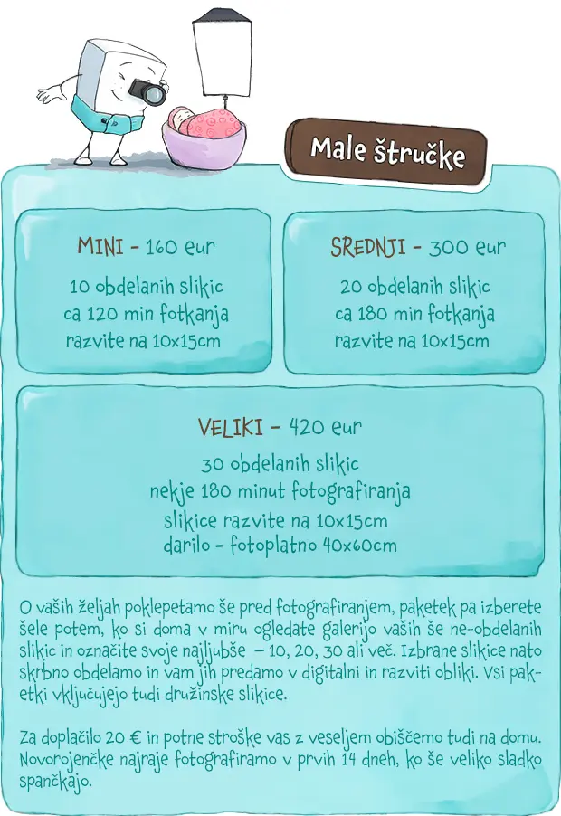 Cenik - Male štručke